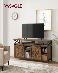 Comoda TV Daxton, Maro rustic, 147x40x76 cm