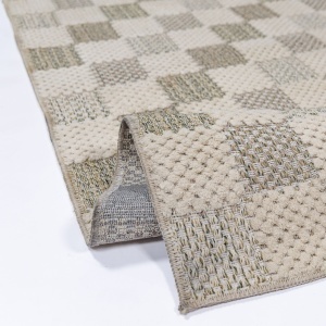 Covor Muted Checkerboard Verde 194x290 cm - Img 4