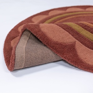 Covor rotund Lois Multicolor 120x120 cm - Img 4