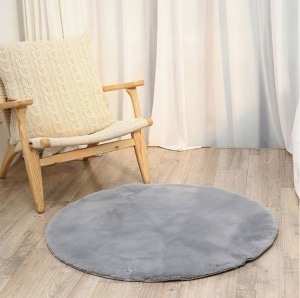 Covor Rotund, Soft, Gri, 100x100 cm, Delta 070