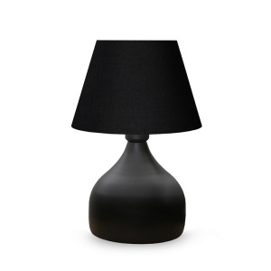 Éjjeli lámpa, E27, PWL-1068, fekete, 22x32 cm - Img 2
