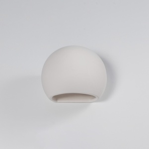 Fali lámpa, Globe, fehér, kerámia, 18x11x14.5 cm - Img 2