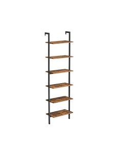 Fali polc 6 szintes, Vasagle, rusztikus barna, LLS103B01, 30 x 205 x 60 cm