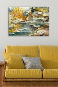 Festmény 153861683, Multicolor, 50x70x3 cm