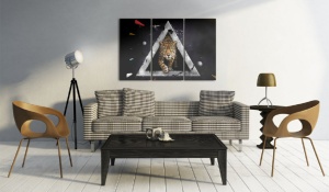 Festmény Cheetah incoming!, 120x80 cm - Img 2