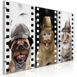 Festmény Funny Pets (Gyűjtemény), 60x30 cm