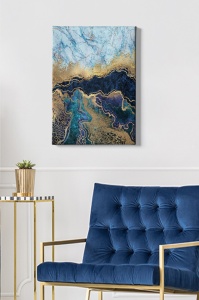 Festmény Kanvas, sokszínű, 50x70x3 cm