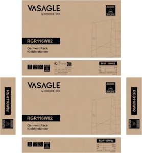 Fogas, Vasagle, fehér, 120x45x160 cm - Img 6