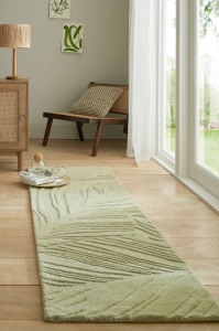 Futószőnyeg, Lino Leaf, Flair Rugs, zsályazöld, 60X230 cm
