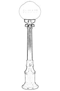 Kültéri állólámpa, M2KOP, fehér, 85x23 cm - Img 2