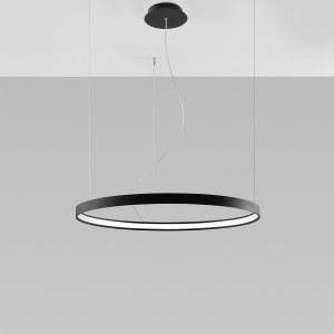 LED-es csillár, Rio, 4000K, fekete, 78x78x150 cm - Img 2