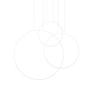 LED-es függőlámpa 3000K, Rio 3, fehér, 160x20x200 cm