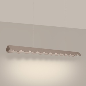 LED-es függőlámpa, Biscuit, 3000K, taupe, 131x13x200 cm - Img 3