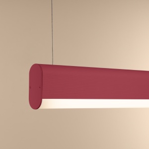 LED-es függőlámpa, Farge, 3000K, rózsaszín, 120x8x150 cm - Img 6