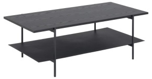 Masuta de cafea Angus, Negru, 40x115x60 cm - Img 6