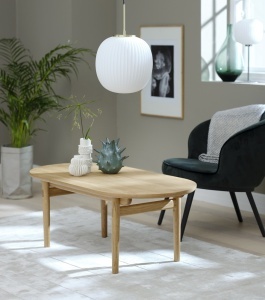 Masuta de cafea CARNO, Stejar deschis, 70x38x130 cm - Img 4
