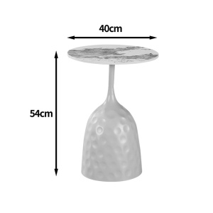 Masuta laterala, Amphora, Pako, Cappuccino 40x40x60 cm - Img 3