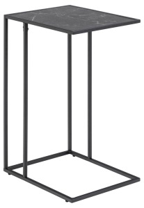 Masuta laterala Infinity, Negru, 63x43x35 cm - Img 3