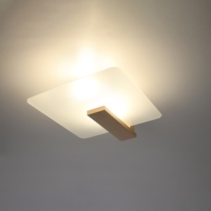 Mennyezeti lámpa fából, Lappo, natúr, 40x14x47.5 cm - Img 3