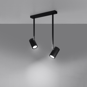 Mennyezeti lámpa, Norano, fekete, 30x10x43 cm - Img 3