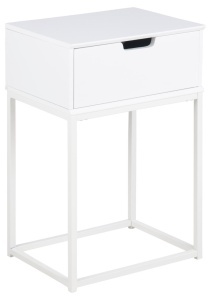 Noptiera Mitra, Alb, 61.5x40x30 cm - Img 3
