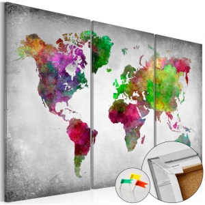 Parafa kép Diversity of World [Cork Map], 90x60 cm - Img 1