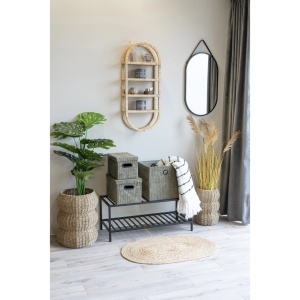 Planta artificiala decorativa Sorghum Sorghum, Natural, 35x30x110 cm - Img 2