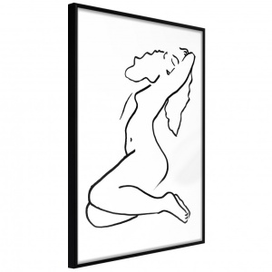 Poszter fekete kerettel, ""Coquettish Pose"", 30x45 cm