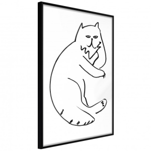 Poszter fekete kerettel, ""Fluffy Rest"", 40x60 cm