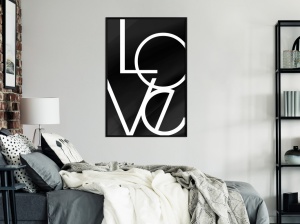 Poszter fekete kerettel, ""Simply Love"", 20x30 cm - Img 2