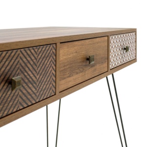 Ruhásszekrény, Boho, dió, 100x50.5x74.5 cm - Img 6
