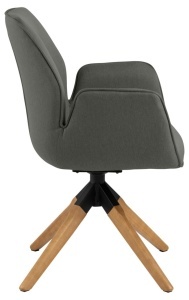 Scaun dining Aura, Gri, 91x60.5x58.5 cm - Img 7