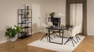 Scaun dining Aura V2, Bej, 90x62x61 cm - Img 2