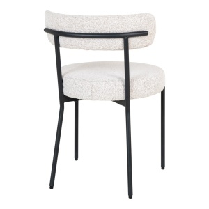 Scaun dining Badalona, Alb, 57x49x72.5 cm - Img 2
