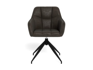 Scaun dining Brenda, Gri, 84.5x58x54.5 cm - Img 4