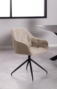 Scaun dining Brooke, Bej, 82x57x54.5 cm