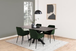 Scaun dining Brooke, Verde, 83x58x55 cm - Img 3