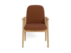 Scaun dining Calvin, Portocaliu, 88x55x60.5 cm - Img 3