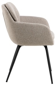 Scaun dining Dora, Bej, 84x58x59 cm - Img 6