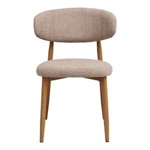 Scaun dining Levanto, Nisip, 55x52x77 cm, Stejar - Img 4