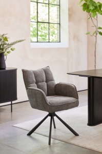 Scaun MARILLA SELECT, Grafit/Negru, 65x86x59 cm