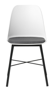 Scaun WHISTLER, Alb, 54x83x47 cm - Img 2