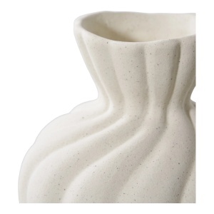 Set 2 piese Vaze decorative, Alb, 10.5x11x15 cm - Img 2