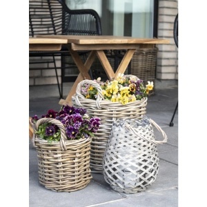 Set 4 piese Cosuri Caor, Natural, 50x50x58 cm - Img 2