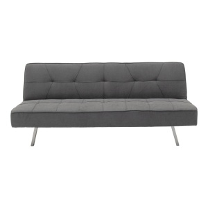 Set dormitor studenti canapea, comoda TV si masuta de cafea, 3 buc, Travis Boho, Antracit, 175x83x74 cm - Img 5