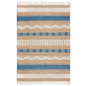 Szőnyeg, Flair Rugs, Medina, kék, juta, 120x170 cm - Img 4