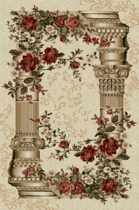 Szőnyeg, klasszikus, oszlopos, Lotos, bézs, 150x230 cm