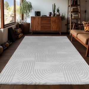 Szőnyeg, Sahara V2, ezüst, 80 x 150cm