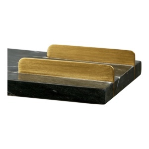 Tava decorativa Diu, Negru , 12.5x38x3.5 cm - Img 2