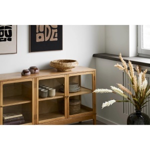 Tava decorativa Frellesvig, Natural, 38x38x12.5 cm - Img 2